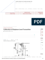 Calibration of Displacer Level Transmitter Instrumentation Tools