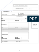 Employment Application Form