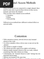 Channel Access Methods