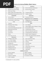 Bmet Modular (Short) Courses:: Conducts The Following