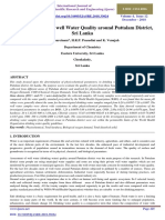 Assessment of Open Well Water Quality Around Puttalam District, Sri Lanka