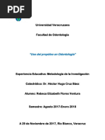 Propoleo en Odontologia Protocolo de Investigacion