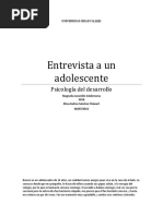 Entrevista Adolescente