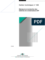 Schneider Electric - Cahier Technique 189 - Manœuvre Et Protection Des Batteries de Condensateurs MT