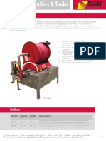 Foam Hose Reel Station: Model Height Width Description