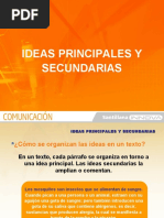 Ideas Principales y Secundarias