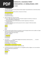 Academia Examen Ranking IV Octubre H. Perú