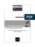 JURISPRUDENCIA FUNDAMENTAL Los Mandatos Judiciales y Su Inscripcion en Registros Publicos