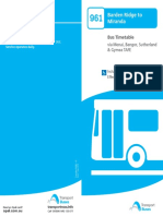 Description of Route in This Timetable Route 961: Barden Ridge To Miranda