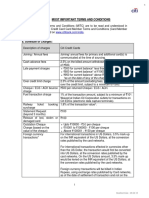 Most Important Terms and Conditions: As On The Date of Levy of The Charge