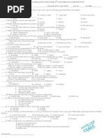 1st Summative Test For 3rd Grading in Science Five