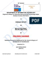 Seminar Report On Hacking