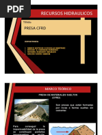 Presa CFRD Recursos Hidraulicos