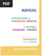 Manual PREESCOLAR Exploración-Habilidades