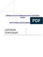 Laporan Topografi Gor Kota Weda