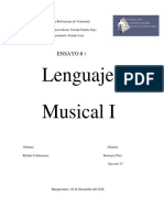 Ensayo de Lenguaje Musical