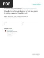 Rheological Characterization of Hair Shampoo in The Presence of Dead Sea Salt