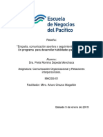 Reseña - Empatía, Comunicación Asertiva y Seguimiento de Normas. Un Programa para Desarrollar Habilidades para La Vida