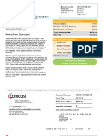 Comcast July 2010 Bill