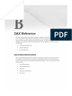 Appendix B DAX Reference