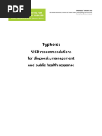 Typhoid:: NICD Recommendations For Diagnosis, Management and Public Health Response