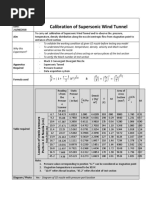 Calibration of Supersonic Wind Tunnel: Experiment No: 4 Date: 21/08/2018 Aim