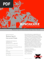 Winchester Super X2 Semi-Automatic Shotgun Owner's Manual: Licensee