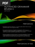 Advanced Grammar Review Ii