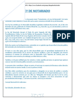 Ley Del Notariado. - Comentada y Concordada. - 2002