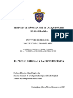 Pecado Original y Concupiscencia Trabajo Final