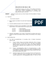 Commission On Audit Circular No. 92-125A March 4, 1992 TO: All Heads of Departments, Bureaus and Offices of The National Government