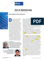 Chemometrics: Derivatives in Spectros