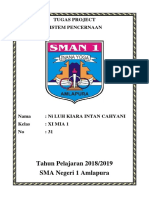 TUGAS PROYEK Sistem Pencernaan