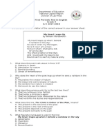 First Periodic Test in English Grade 9 S.Y. 2017-2018 Directions: Write The Letter of The Correct Answer in Your Answer Sheet