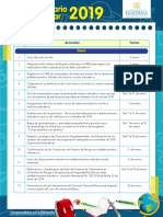 Calendario Escolar MINEDUC 2019