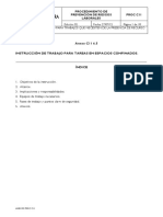 Anexo C11. 6.5. Instrucciones de Trabajo Espacios Confinados PDF