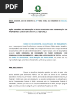 Modelo AÇÃO ORDINÁRIA DE OBRIGAÇÃO DE FAZER CUMULADA COM CONSIGNAÇÃO EM PAGAMENTO E LIMINAR EM ANTECIPAÇÃO DE TUTELA