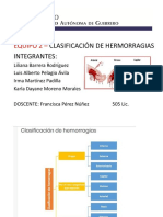 Clasificacion de Hemorragias