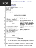 Santa Barbara County Sheriff's Office Federal Wrongful Death Lawsuit Filed August 13, 2018