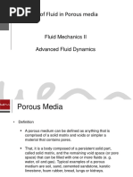 Dynamics of Fluid in Porous Media