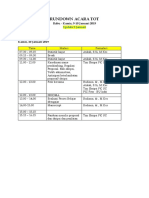 Rundown Acara Tot - 10 Januari