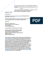 Written Testimony To The House of Commons Foreign Affairs Committee, September 3, 2014