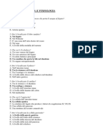 Quiz Anatomia Generale PDF