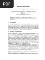 Bisection Closed Families: Abstract. For Two Even Subsets A, B (N), Let A Bisects B Denote That - A B