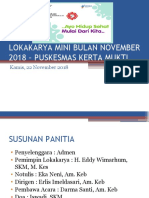 Lokakarya Mini Bulan November 2018 - Puskesmas Kerta