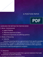 Position Paper