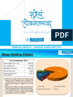 Financial Results Quarter Ended September 2014