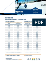 Airport Express: Schedule