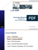 SAP Accounts Receivables Customer Master