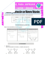 Adición y Sustracción Con Números Naturales para Quinto de Primaria